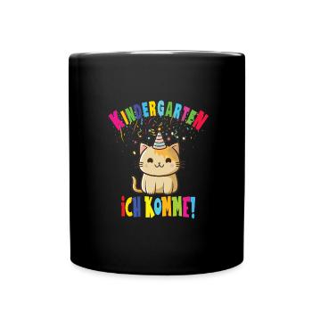 Kindergarten - Tasse einfarbig - Schwarz - Vorne