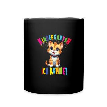 Kindergarten - Tasse einfarbig - Schwarz - Vorne