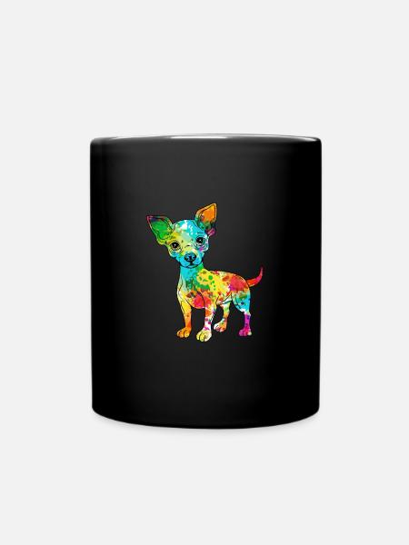 Chihuahua - Tasse einfarbig - Schwarz