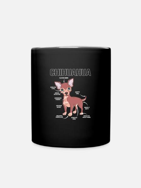 Anatomie du chihuahua - Mug uni - noir