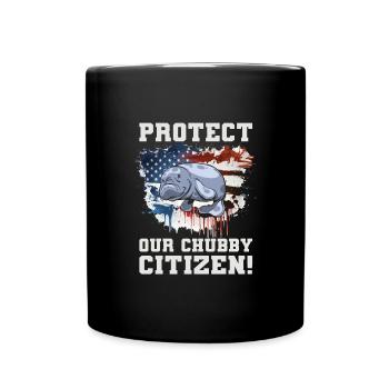 Manatee - Full Colour Mug - black - Front