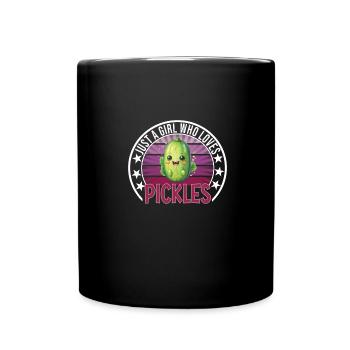 Gurken - Tasse einfarbig - Schwarz - Vorne