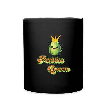 Gurken - Tasse einfarbig - Schwarz - Vorne