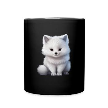 Renard arctique Renard animal animal Nature Renard - Mug uni - noir - Devant