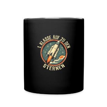Schulkind - Tasse einfarbig - Schwarz - Vorne