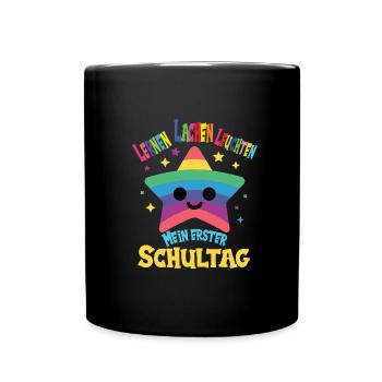 Schulkind - Tasse einfarbig - Schwarz - Vorne