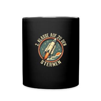2ème année scolaire - Mug uni - noir - Devant