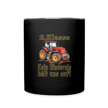 2ème année scolaire - Mug uni - noir - Devant