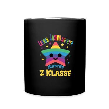 2. Schuljahr - Tasse einfarbig - Schwarz - Vorne