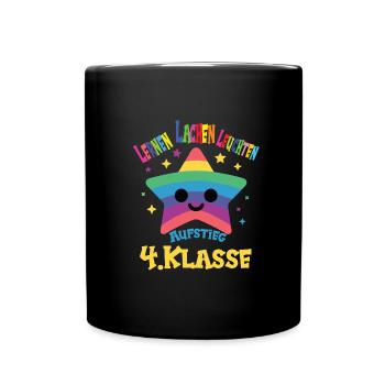 4. Schuljahr - Tasse einfarbig - Schwarz - Vorne