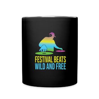Festival - Tasse einfarbig - Schwarz - Vorne