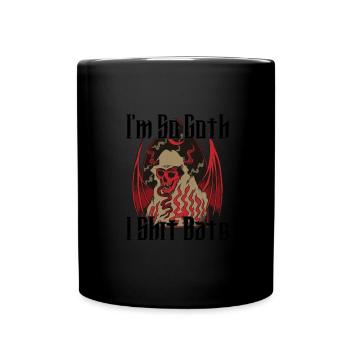 Satan Beelzebub Teufel Gothic Pentagram Mystisch - Tasse einfarbig - Schwarz - Vorne