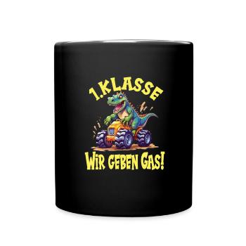 Schuljahr 1 - Tasse einfarbig - Schwarz - Vorne