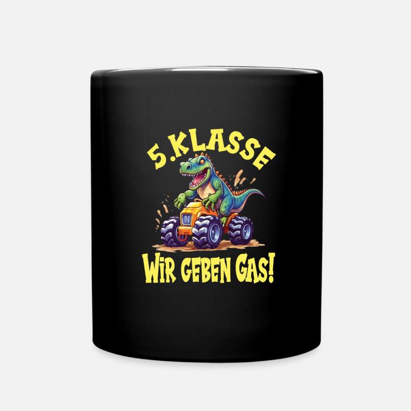 Schuljahr 5 - Tasse einfarbig - Schwarz