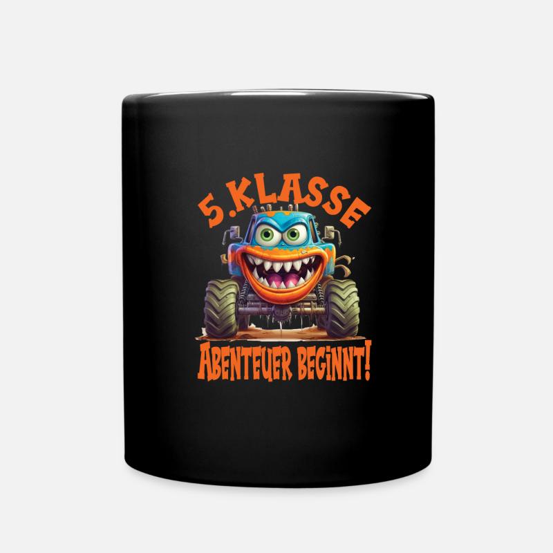 Schuljahr 5 - Tasse einfarbig - Schwarz