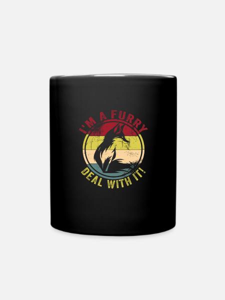 Furry Fandom - Full Colour Mug - black