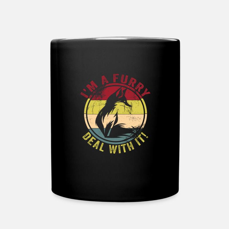 Furry Fandom - Full Colour Mug - black