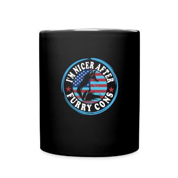 Fandom à fourrure - Mug uni - noir - Devant