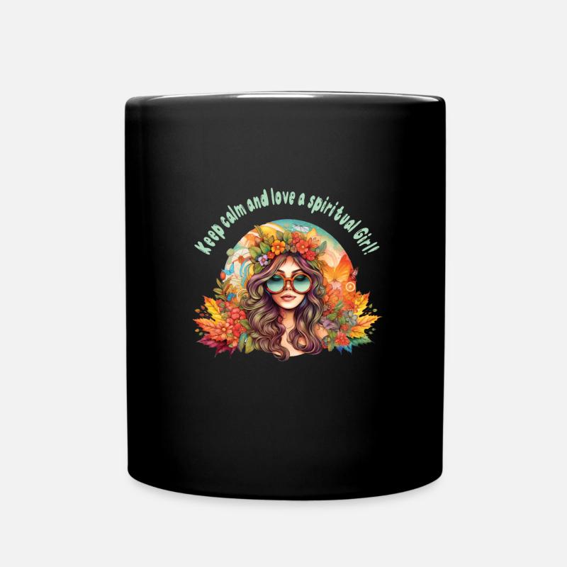 Hippie - Tasse einfarbig - Schwarz
