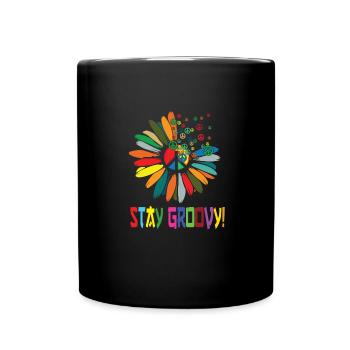 Hippy - Full Colour Mug - black - Front