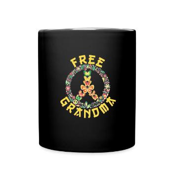 Hippy - Full Colour Mug - black - Front