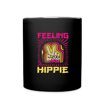 Hippy - Full Colour Mug - black - Front