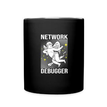 Network Engineer - Tasse einfarbig - Schwarz - Vorne