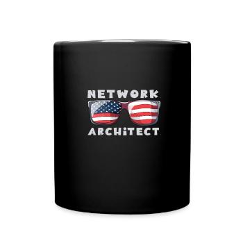 Network Engineer - Tasse einfarbig - Schwarz - Vorne