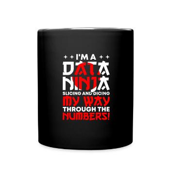 Daten Analytiker Datenschutz Beauftragter - Tasse einfarbig - Schwarz - Vorne