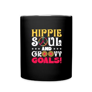 Hippy - Full Colour Mug - black - Front