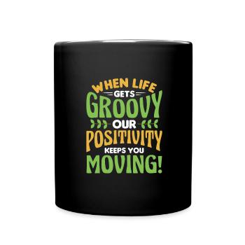 Hippy - Full Colour Mug - black - Front