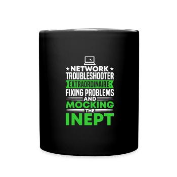 Network Engineer - Full Colour Mug - black - Front