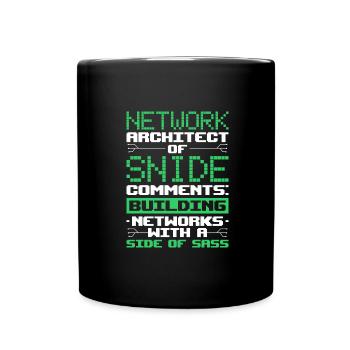 Network Engineer - Tasse einfarbig - Schwarz - Vorne