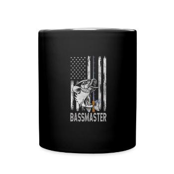 Pêche à la perche - Mug uni - noir - Devant
