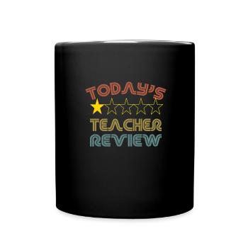 Schule - Tasse einfarbig - Schwarz - Vorne