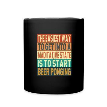 Trinkspiel - Tasse einfarbig - Schwarz - Vorne