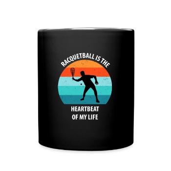 Racqueetball - Full Colour Mug - black - Front