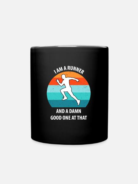 Joggen - Tasse einfarbig - Schwarz