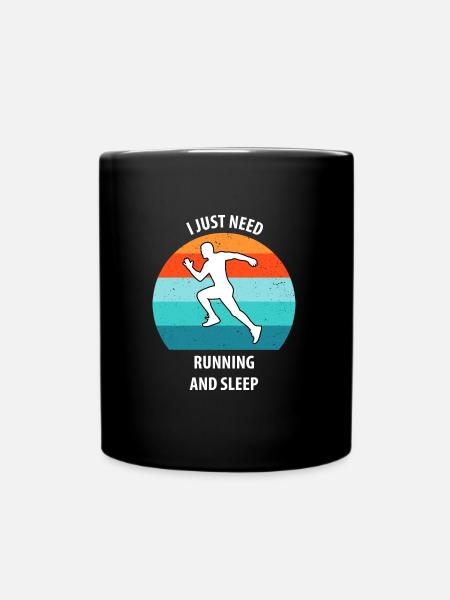 Joggen - Tasse einfarbig - Schwarz