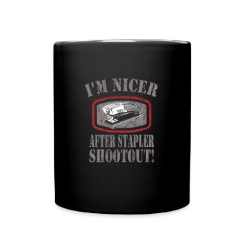 Office - Full Colour Mug - black - Front