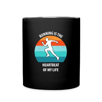 Joggen - Tasse einfarbig - Schwarz - Vorne