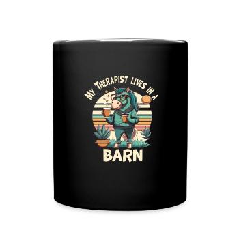 Chevaucher - Mug uni - noir - Devant