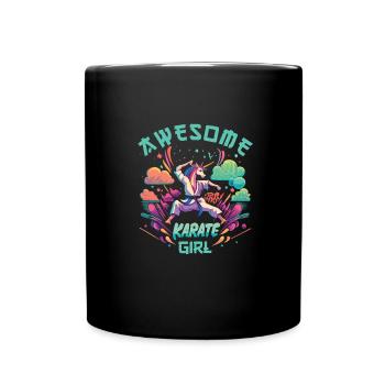 karaté - Mug uni - noir - Devant