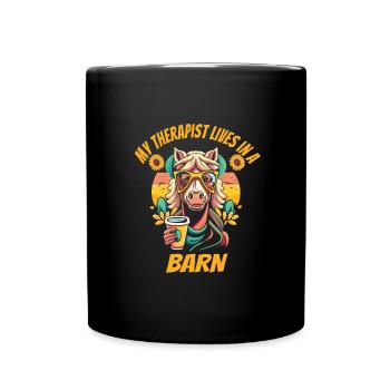 Chevaucher - Mug uni - noir - Devant
