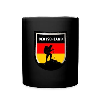 Drapeau de l’Allemagne Drapeau allemand Utilisé Look Homeland - Mug uni - noir - Devant
