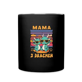 Maman - Mug uni - noir - Devant