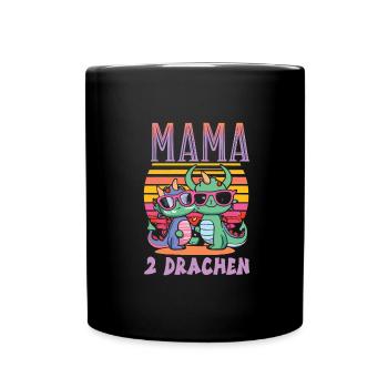 Maman - Mug uni - noir - Devant