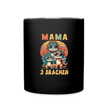 Maman - Mug uni - noir - Devant