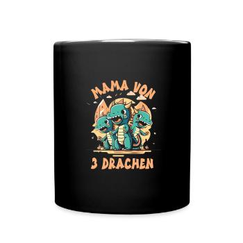 Maman - Mug uni - noir - Devant