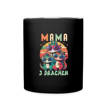 Maman - Mug uni - noir - Devant